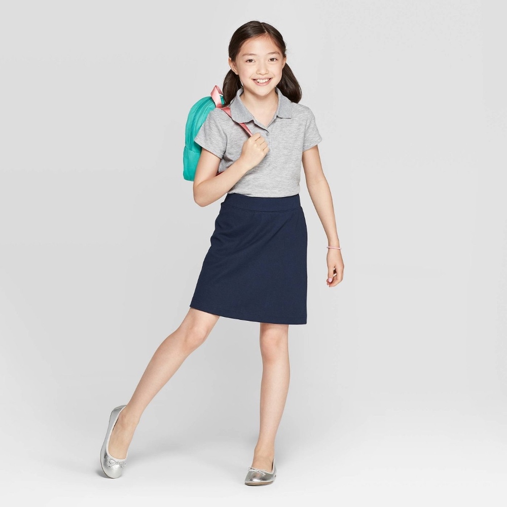 Girls Knit School Uniform Skort Skirt - Cat & Jack